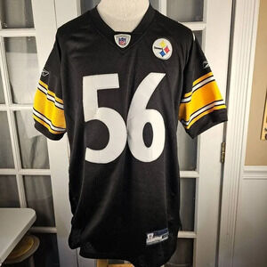 NFL Reebok Pittsburgh Steelers 56 Lamarr Woodley Jersey‎ 50